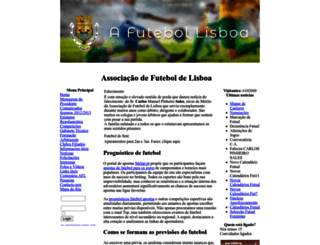 afutebollisboa.org screenshot