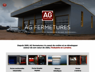 ag-fermetures.fr screenshot