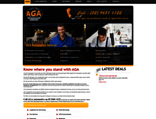 agaautomotive.com.au screenshot
