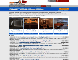 agadir.repimmo.com screenshot