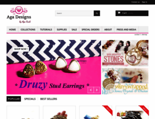 agajewelrydesigns.com screenshot