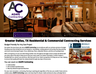 agapecontractingllc.com screenshot