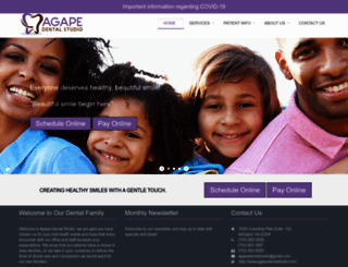 agapedentalstudio.com screenshot