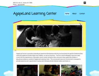 agapelandlearningcenter.com screenshot