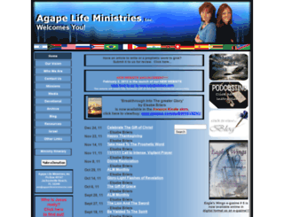 agapelifeministriesinc.com screenshot