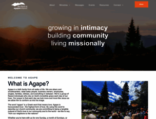 agapeoutpost.org screenshot
