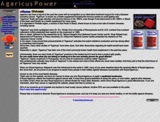 agaricuspower.com screenshot