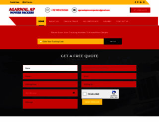 agarwalapmoverspackers.com screenshot