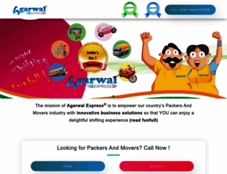 agarwalexpress.com screenshot