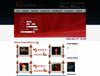 agarwalweds.com screenshot