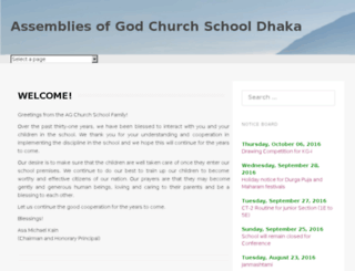 agchurchschooldhaka.com screenshot
