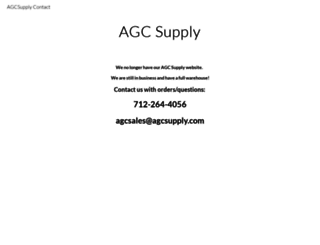 agcsupply.com screenshot