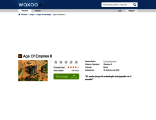age-of-empires-ii.waxoo.com screenshot