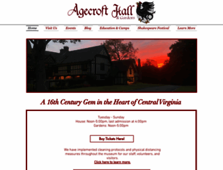 agecrofthall.org screenshot