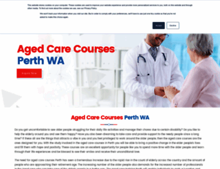 agedcarecoursesinperth.com.au screenshot