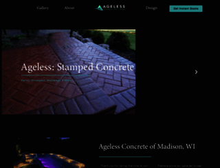 agelessconcrete.com screenshot
