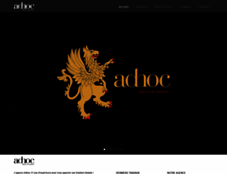 agenceadhoc.com screenshot