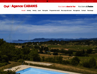 agencecabanis.fr screenshot