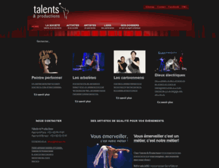 agences-artistiques.com screenshot
