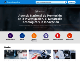 agencia.mincyt.gob.ar screenshot