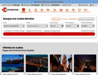 agenciadeviajes.compensar.com screenshot
