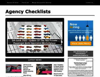 agencychecklists.com screenshot
