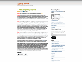 agencyreport.wordpress.com screenshot