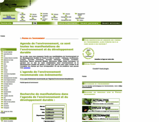 agenda-environnement.com screenshot