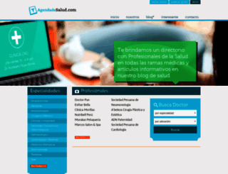 agendadesalud.com screenshot