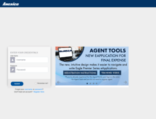 agent.americo.com screenshot