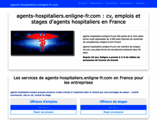 agents-hospitaliers.enligne-fr.com screenshot