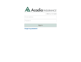 agents.acadiainsurance.com screenshot
