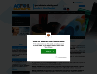 agfoil.com screenshot