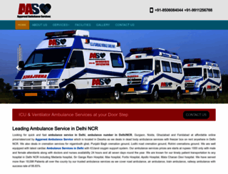 aggarwalambulanceservices.com screenshot