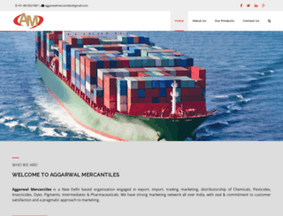 aggarwalmercantiles.com screenshot