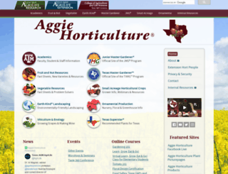 aggie-horticulture.tamu.edu screenshot