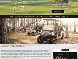 aggielandgolfcars.com screenshot