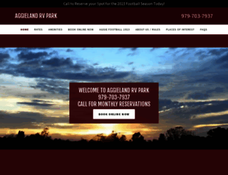 aggielandrvpark.com screenshot