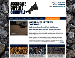 aggregatesuppliescornwall.co.uk screenshot