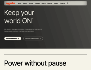 aggreko.co.uk screenshot