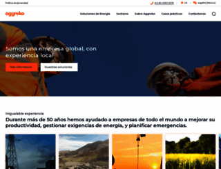 aggreko.com.mx screenshot