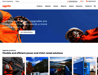 aggreko.ie screenshot