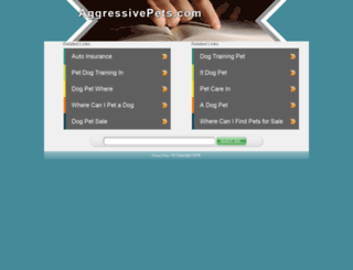 aggressivepets.com screenshot