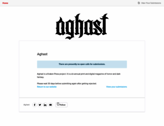 aghast.submittable.com screenshot