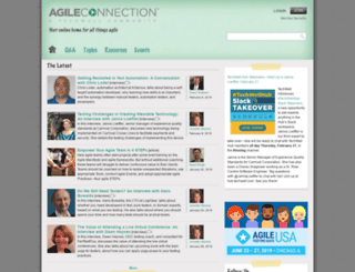 agile.techwell.com screenshot
