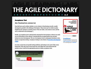 agiledictionary.com screenshot