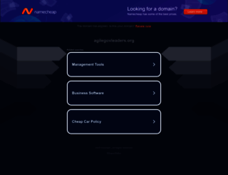 agilegovleaders.org screenshot