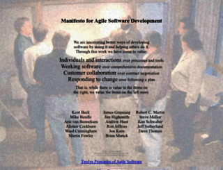 agilemanifesto.org screenshot