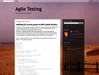 agiletesting.blogspot.com screenshot