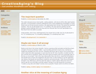 agingcreatively.org screenshot